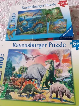 2 boîtes des puzzles pour enfants de 5 ans et 6 ans