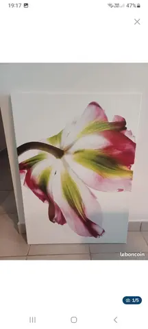 Tableau fleur sur toile