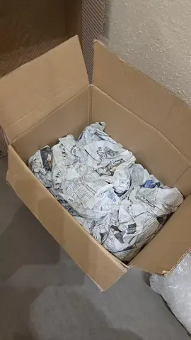 Cartons + journal + papier bulle