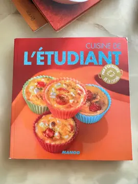 livre de cuisine de l’étudiant