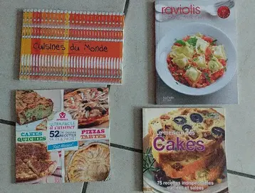 4 livres de cuisine