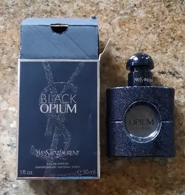 flacon de parfum vide Opium Black