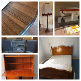 secrétaire, lit 140, chaîne hi-fi, magnetoscope