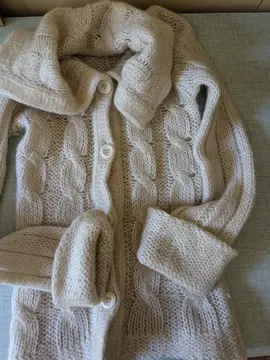 veste très chaude tricotée mains t 38/40