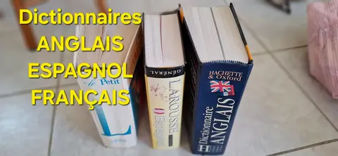 3 dictionnaires FRANÇAIS ANGLAIS ES PAGNOL
