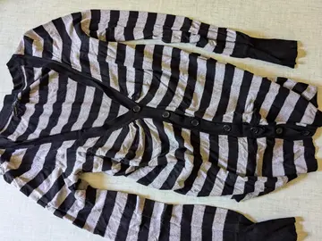 veste rayée noire et grise Naf Naf