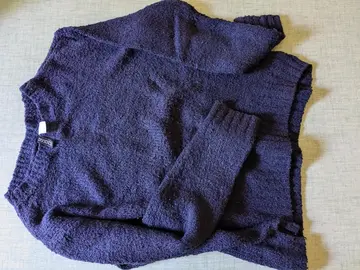 pull coton bleu marine