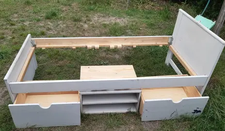 Structure lit pin massif 90x190