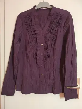 Chemisier polyester violet Emma Pernelle T38