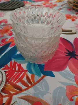 lots de 4 coupelle en verre