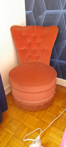 petit fauteuil tissus vintage