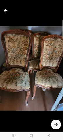 chaises tissu