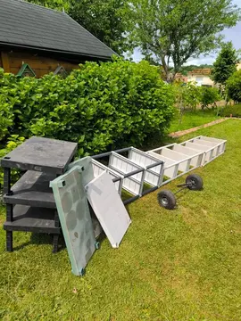 Etagères en PVC à nettoyer