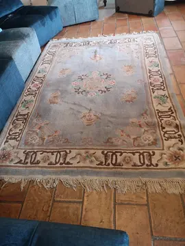 Tapis de salon bleu 1,7x 2,4