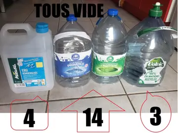 Bouteille / bidon plastique VIDE