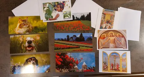 10 cartes et enveloppes