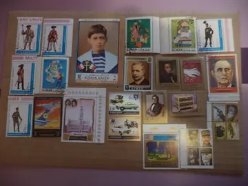 Timbres AJMAN STATE.