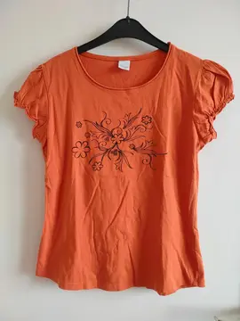 Tee-shirt orange CAMAÏEU T2