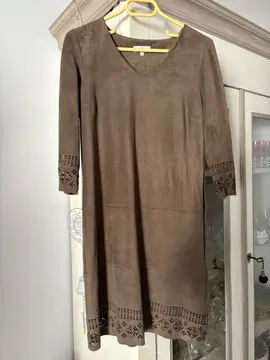 Robe façon daim T38