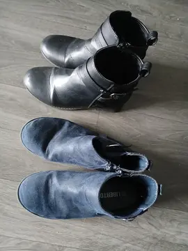 lot 2 paires de bottines fille 35