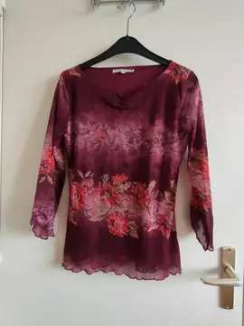 Haut polyester J. RIU manches 3/4 - Taille 1