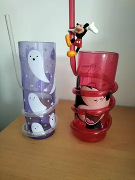 verre plastique avec paille