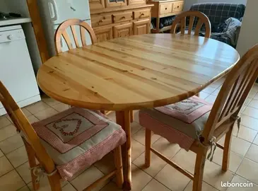 salle à manger en pin massif