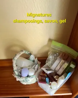 Miniatures shampooings, gels, savon