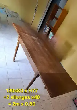 Table rustique 120 x 80