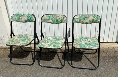 lot de 3 chaises pliantes