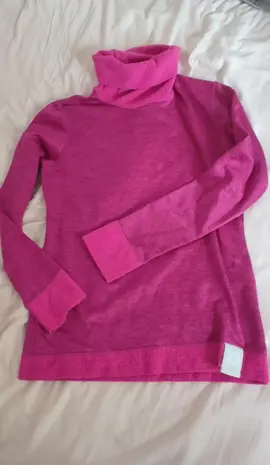 Pull d'hiver rose vif