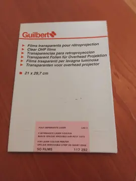 Films transparents pour retroprojecteur