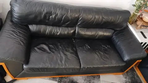 lot de 2 fauteuils noir