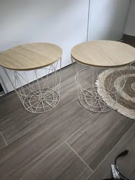 tables d'appoint x 2 tbe + lampe