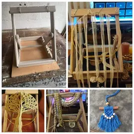 Portable vertical Macrame
