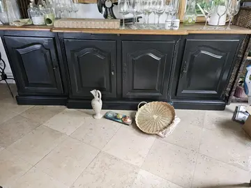 Buffet en chêne relooké