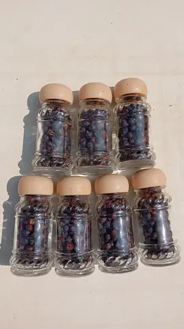 Flacons de baies de genièvre