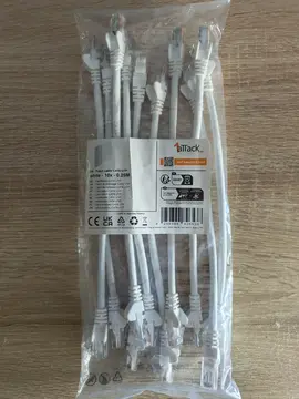 Lot 10 x câbles de brassage CAT6 UTP