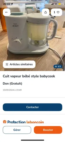 cuit vapeur bébé style babycook