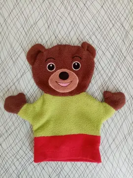 Marionnette en Tissu "Petit Ours Brun"