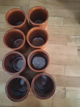 petits pots de yaourt en terre cuite