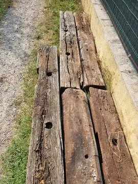 lot de 5 traverses de chemin de fer à prendre en totalité