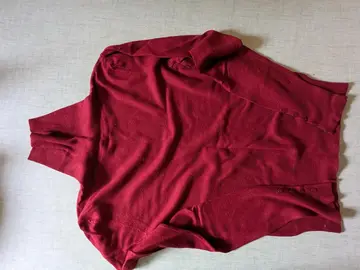 pull bordeaux col roulé