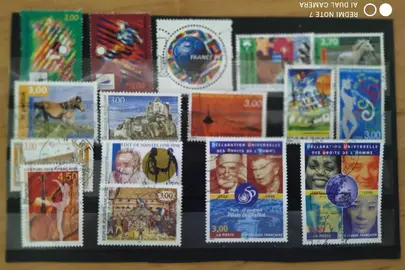 Timbres lot 14 année 1998-1
