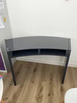 bureau arrondi gris