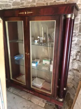 vitrine bois style Napoleon III
