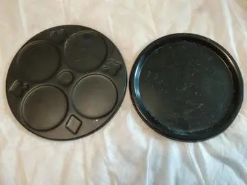 2 plateaux pour crêpière et raclette