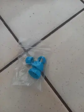 embout bleu de écouteur