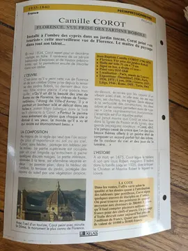 2 lots fiches histoire de l'art