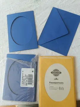 2 paquets de cartes passepartout avec envelopped assorties
